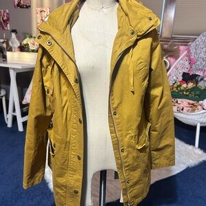 Women's Mustard Hooded Jacket